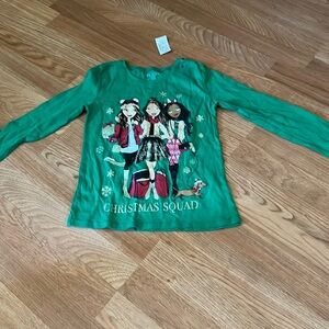 NWT Girl’s Christmas Long Sleeve Shirt size 7/8